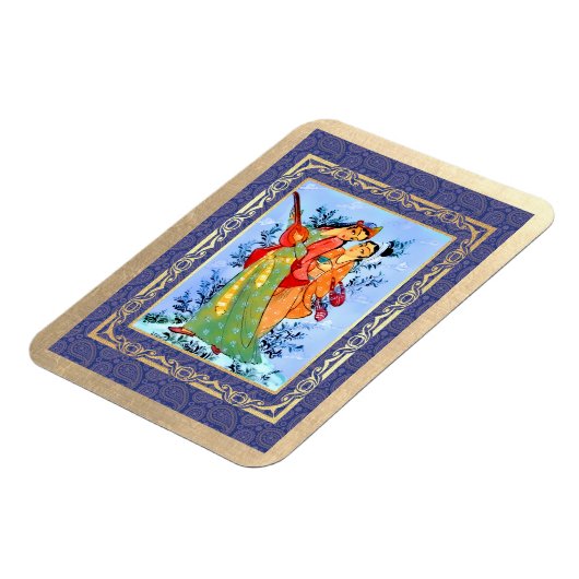 Nowruz Mubarak. Persische Gift-Magnete für Neujahr Magnet (Linke Seite)