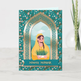 Nowruz Mubarak. Persische Neujahrskarten Feiertagskarte