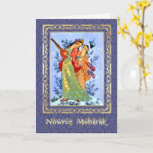 Nowruz Mubarak. Persische Neujahrskarten Karte (Gelbe Blume)