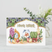 Nowruz Mubarak Persische Neujahrsneujahrs-Party Ei Einladung (Stehend Vorderseite)