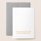 Nowruz Mubarak Persischer Neujahrsblank Folienkarte (Rückseite mit Umschlag)