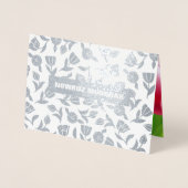 Nowruz Mubarak. Real Foil Persian New Year Cards Folienkarte (Vorderseite)