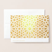 Nowruz Mubarak. Real Foil Persian New Year Cards Folienkarte (Rückseite mit Umschlag)