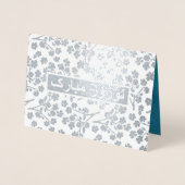 Nowruz Mubarak. Real Foil Persian New Year Cards Folienkarte (Vorderseite)