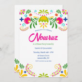 Nowruz Party Einladung (Vorne/Hinten)