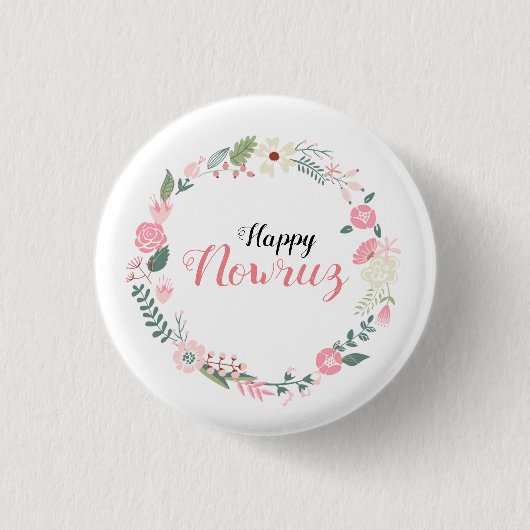 Nowruz Persian Happy Newyear Button (Vorderseite)
