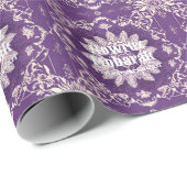 Nowruz Persian New Year Dinner Party Gaben Violet Geschenkpapier (Rolleneckpunkt)