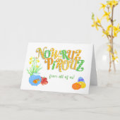 Nowruz von allen US Goldfish und Daffodils Card Karte (Gelbe Blume)