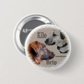 Nowzad Rettung verfolgt Brin u. Kilo-Abzeichen Button (Vorne & Hinten)