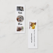 Nowzad Rettung verfolgt Lesezeichen Mini Visitenkarte (Vorne/Hinten)