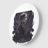 NOX FLORESCENS - Dark Gothic Queen of Roses and St Große Wanduhr (Winkel)