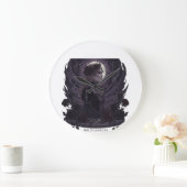 NOX FLORESCENS - Dark Gothic Queen of Roses and St Große Wanduhr (Zuhause)