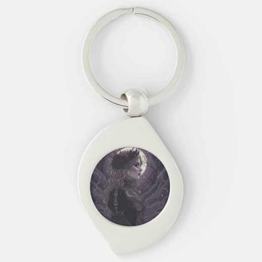 NOX FLORESCENS - Dark Gothic Queen of Roses and St Schlüsselanhänger (Vorderseite)