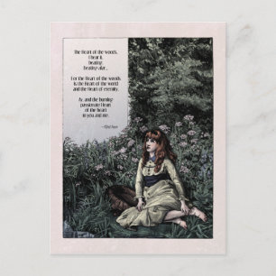 Noyes "Herz der Wälder" viktorianische Postkarte