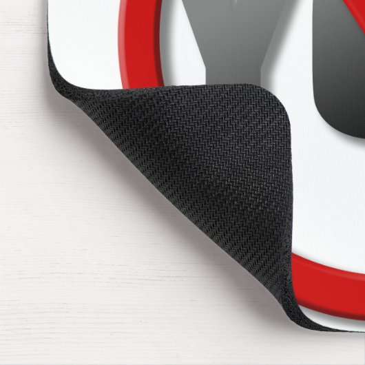 NoYouSymbolLightProduct Mousepad (Ecke)