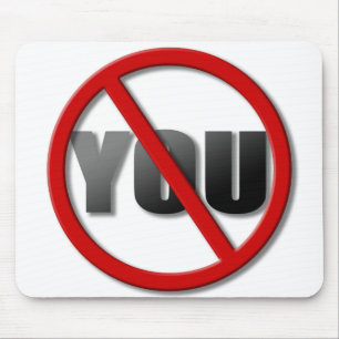 NoYouSymbolLightProduct Mousepad