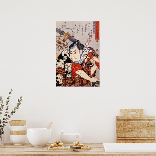 Nozarashi Gosuke ,1846 - Utagawa Poster (Küche)