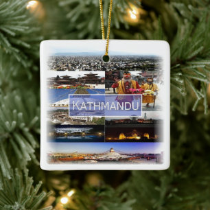 NP008 KATHMANDU, Nepal, Asien, Keramikornament