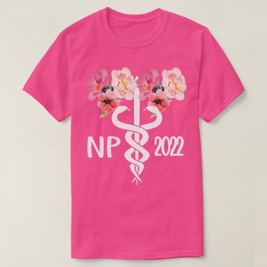 NP 2022 Graduate Nurse Practitioner Abschluss T-Shirt (Design vorne)