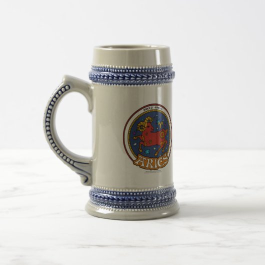 NP Aries 22oz Stein Bierglas (Links)