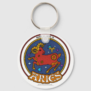 NP Aries 2.25" Basic Button Schlüsselanhänger