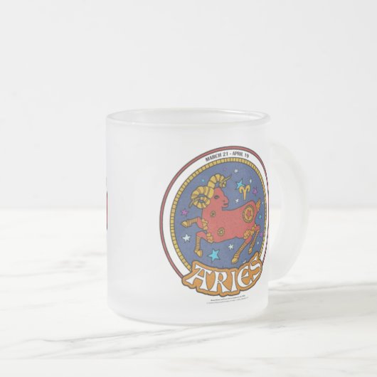 NP Aries Mattierte Tasse (VorderseiteRechts)