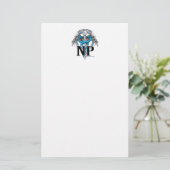 NP-BlauCaduceus Briefpapier (Stehend Vorderseite)