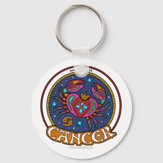 NP Cancer 2.25" Basic Button Schlüsselanhänger (Vorderseite)