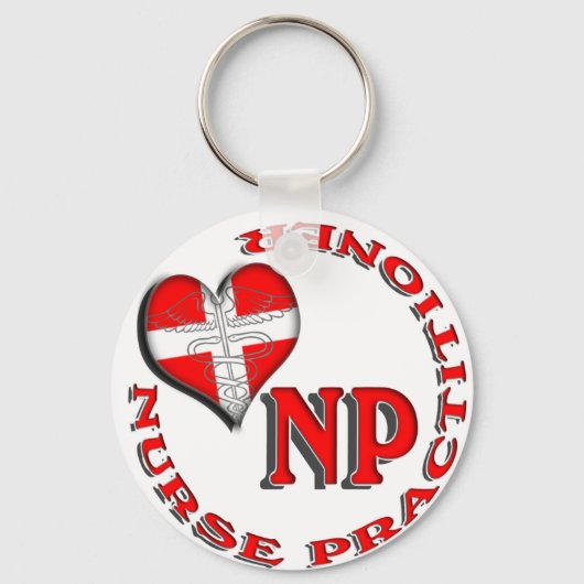 NP CIRCULAR LOGO NURSE PRACTITIONER SCHLÜSSELANHÄNGER (Vorderseite)