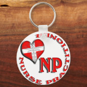 NP CIRCULAR LOGO NURSE PRACTITIONER SCHLÜSSELANHÄNGER (Vorderseite)