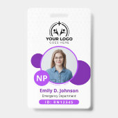 NP-Foto-Name des personalisiert-Krankenpflegers Ausweis (Front)