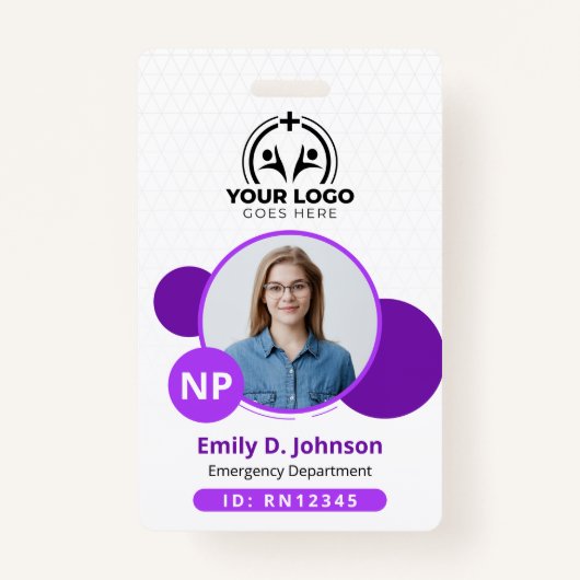 NP-Foto-Name des personalisiert-Krankenpflegers Ausweis (Vorderseite)