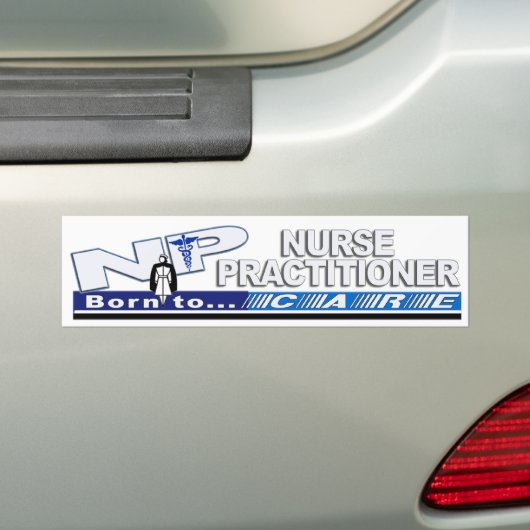 NP GEBOREN, SICH SLOGAN-KRANKENSCHWESTER-PRAKTIKER AUTOAUFKLEBER (Auf Auto)