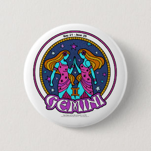 NP Gemini, 2¼ Zoll Round Button