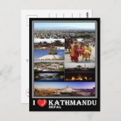 NP Nepal - Kathmandu - Postkarte (Vorne/Hinten)