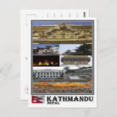 NP Nepal - Kathmandu - Postkarte (Vorne/Hinten)