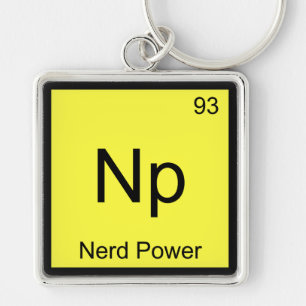 Np - Nerd Power Chemistry Element Symbol T - Shirt Schlüsselanhänger