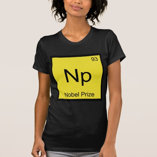 NP - Nobelpreis Chemie Element Symbol T - Shirt (Vorderseite)