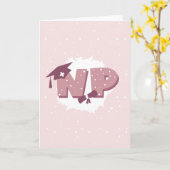 NP Nurse Practitioner Abschluss Karte (Gelbe Blume)