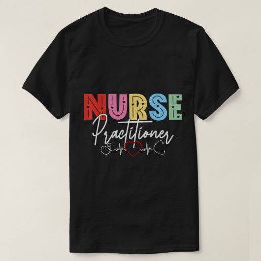NP Nurse Practitioner Valentine's Day Healthcare E T-Shirt (Design vorne)