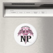 NP PINK Caduceus Magnet (In Situ (Geschirrspüler))