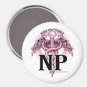 NP PINK Caduceus Magnet (Vorderseite/Rückseite)