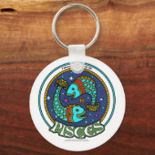 NP Pisces 2.25" Basic Button Schlüsselanhänger (Vorderseite)