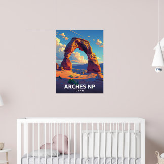 NP - Vintage Travel Illustration Poster