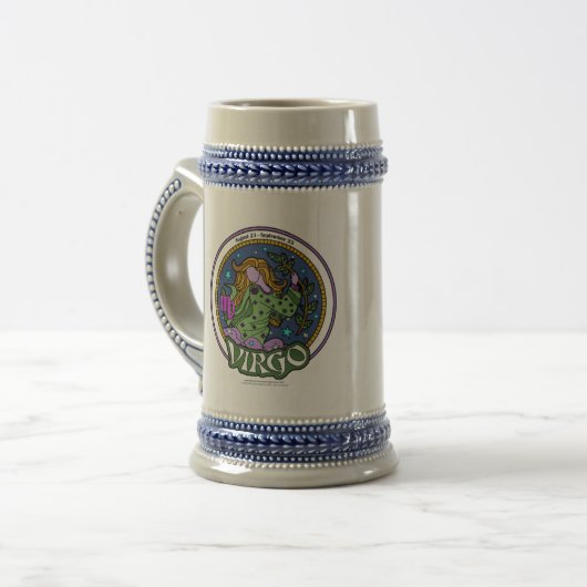 NP Virgo 22oz Stein Bierglas (Vorderseite Links)