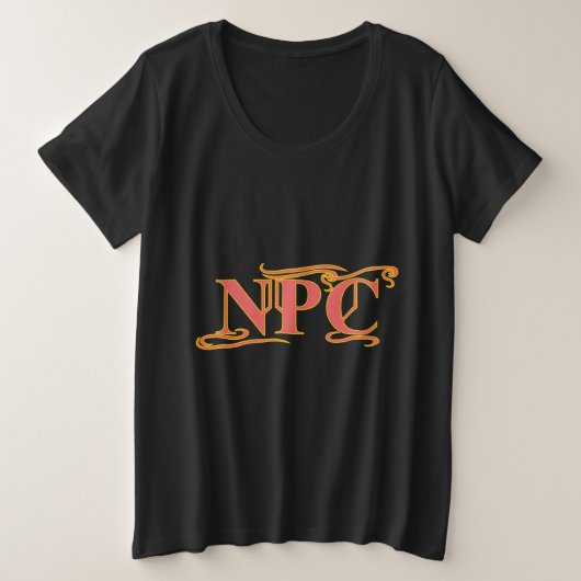 NPC darf nicht das Rad verstümmeln oder das Funny Große Größe T-Shirt (Design vorne)