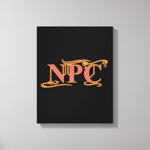 NPC darf nicht das Rad verstümmeln oder das Funny  Leinwanddruck