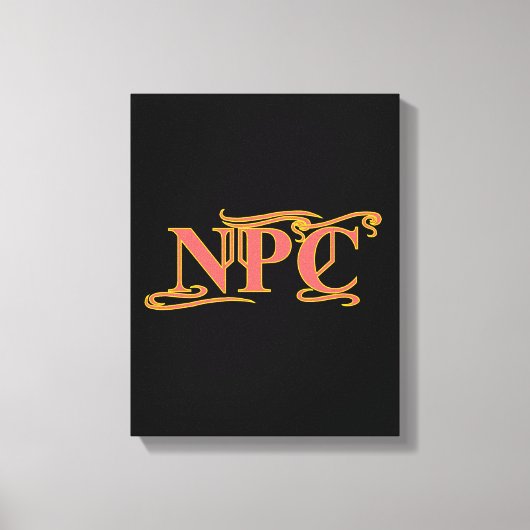 NPC darf nicht das Rad verstümmeln oder das Funny  Leinwanddruck (Vorderseite)