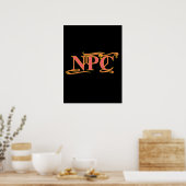 NPC Do Not Maim Rob or Kill Funny RPG Poster (Küche)