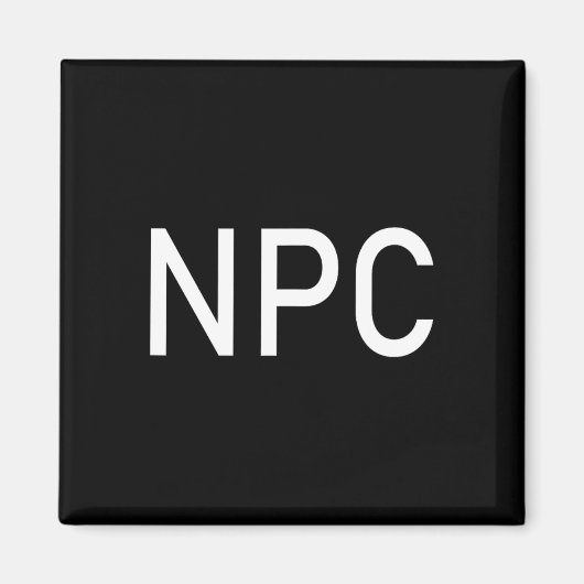 Npc Halloween Spaß Larp Rpg Rolle Magnet (Vorne)